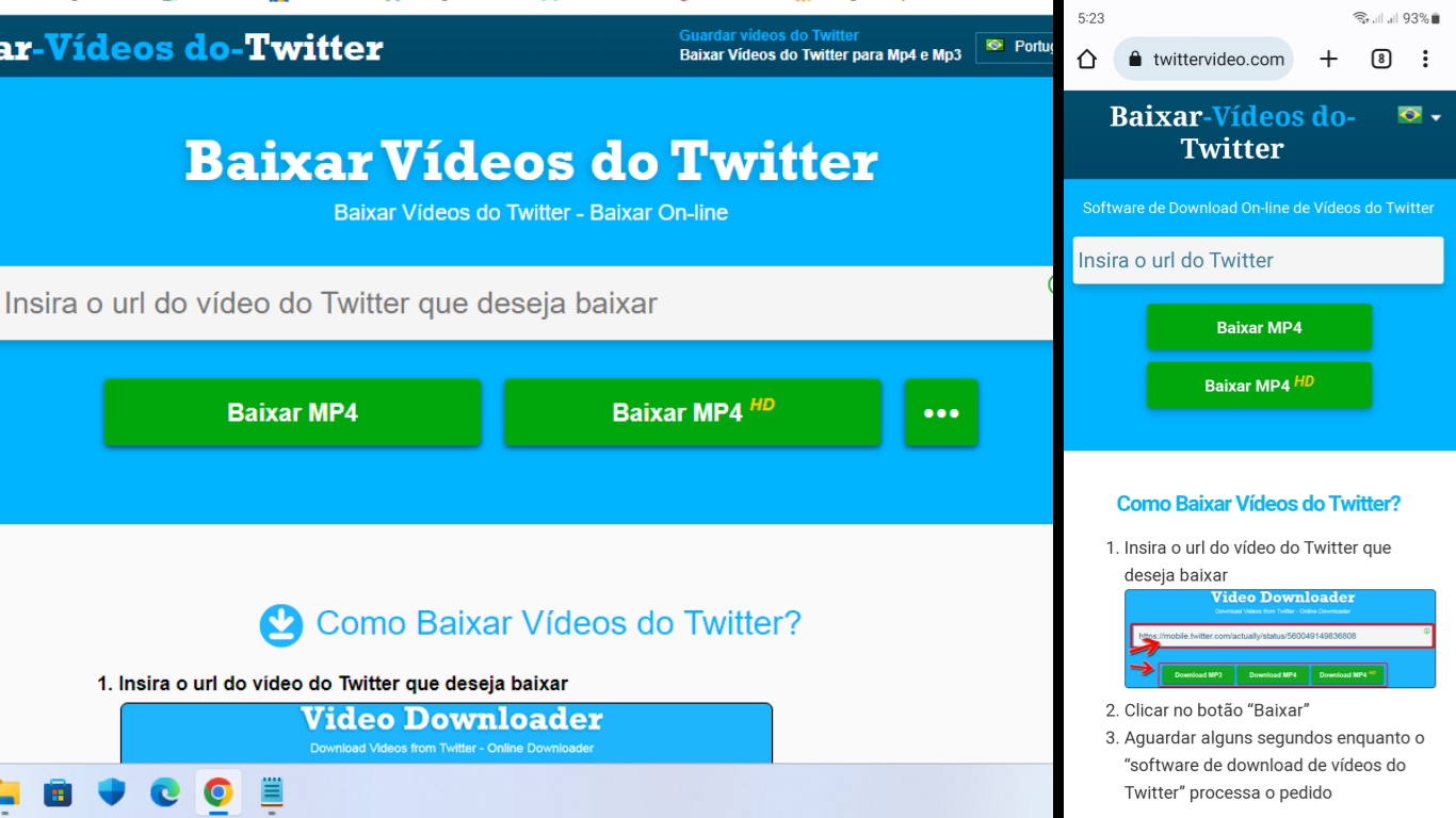 Como baixar vídeos do Twitter online