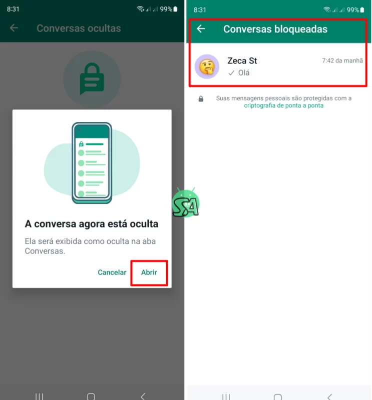 Como ocultar conversas no WhatsApp com biometria