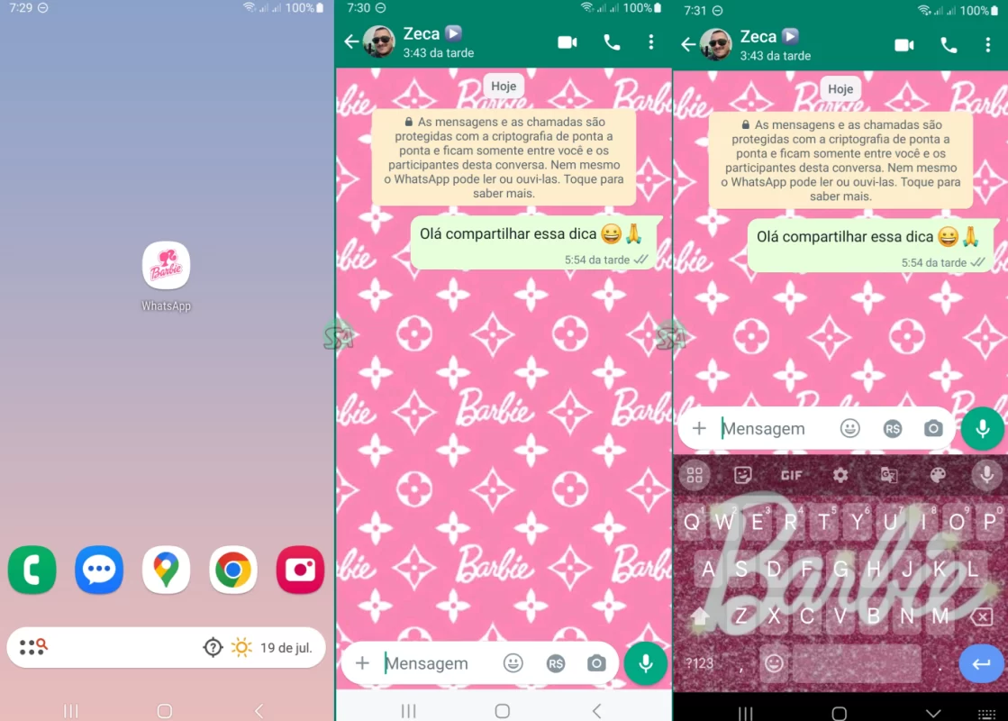 Whatsapp Modo Barbie Veja Como Ativar 8434