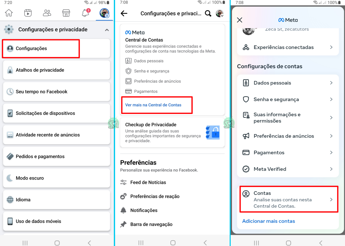 Como desconectar o Facebook do Instagram