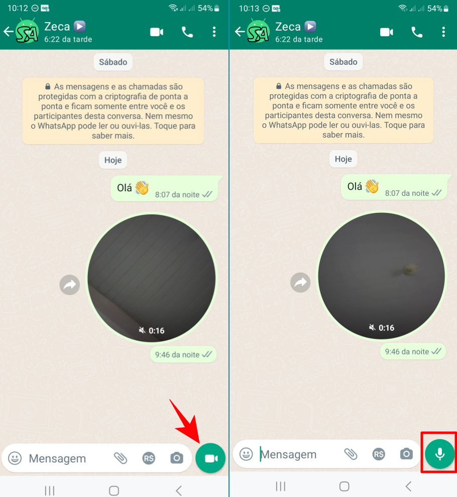 Como enviar mensagem de vídeo no WhatsApp