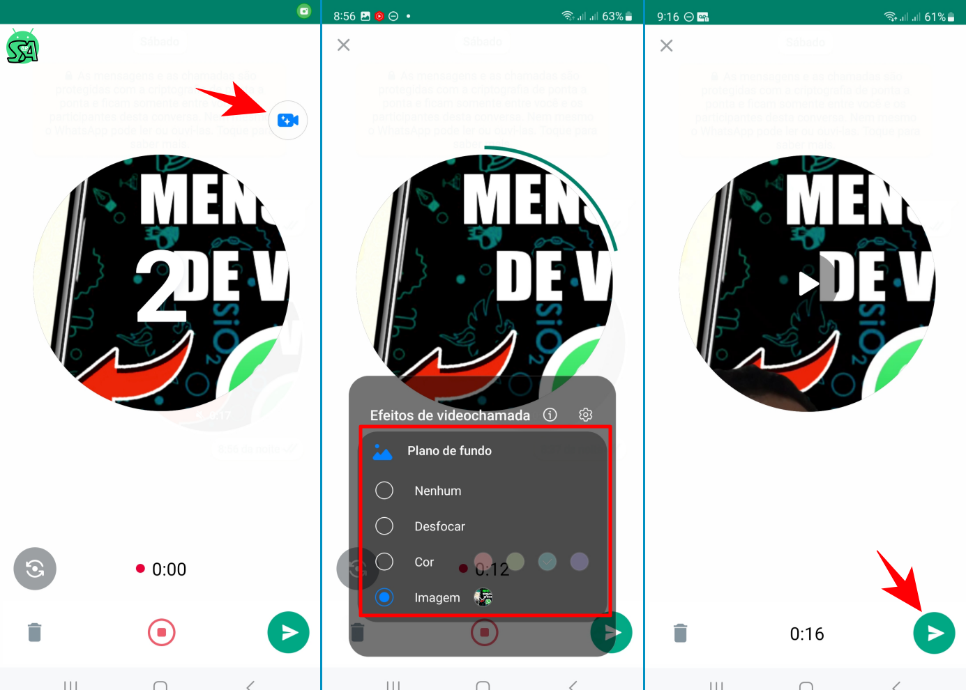 Como enviar mensagem de vídeo no WhatsApp