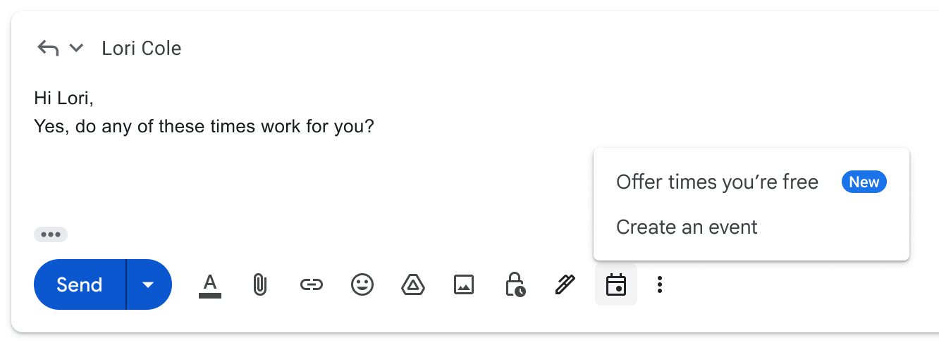 Gmail: Nova função agendamento rápido de reuniões