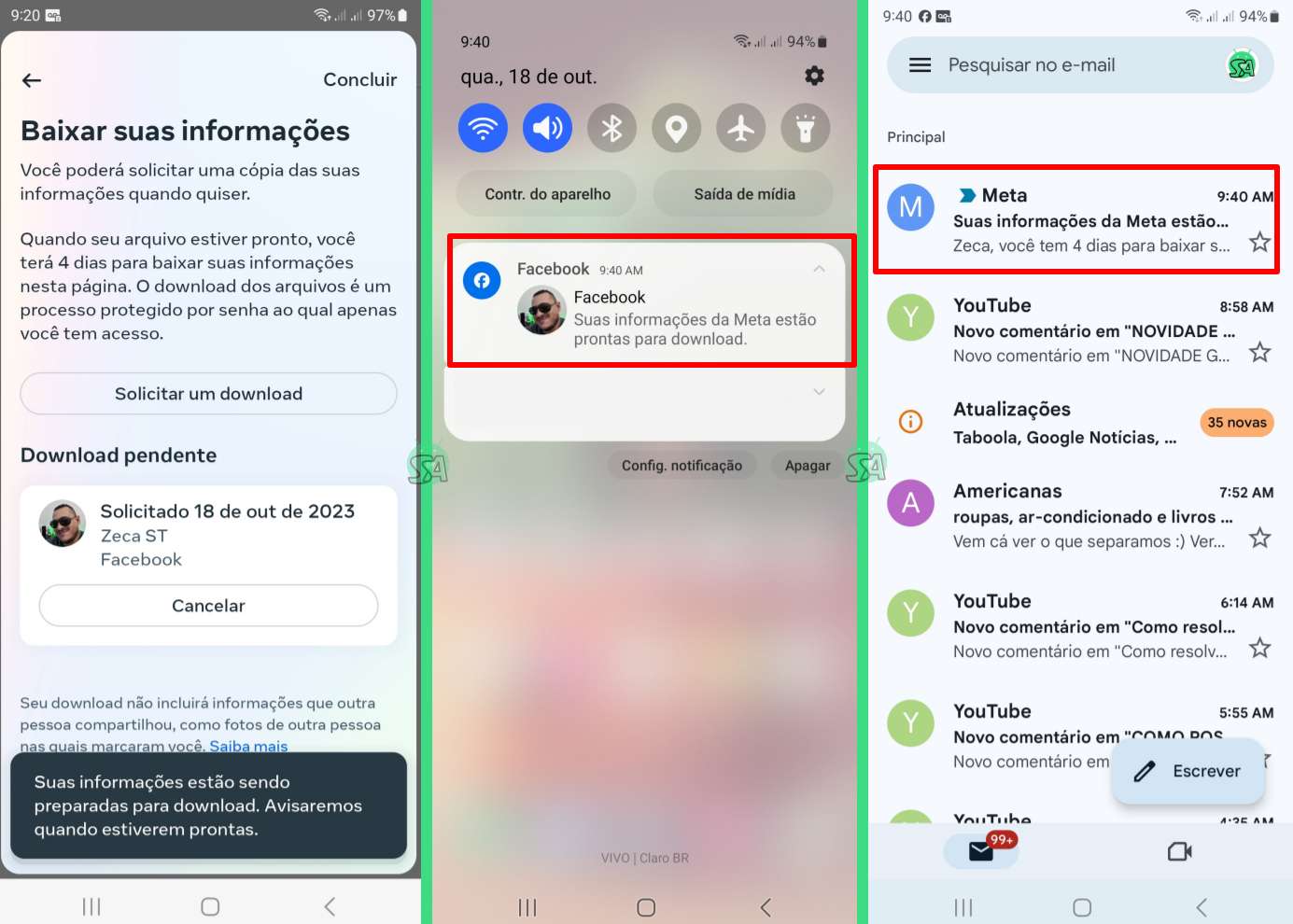 Como recuperar mensagens apagadas do messenger