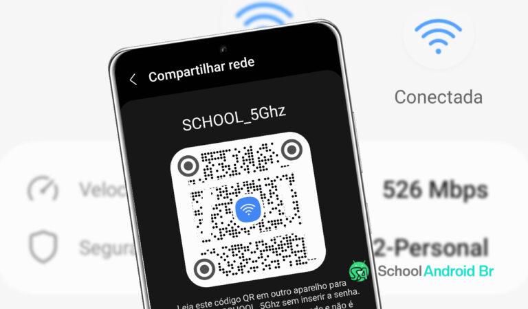 compartilhar wi-fi via qr code no Android
