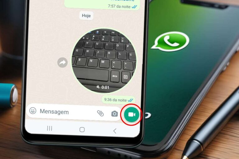 WhatsApp função de mensagens de vídeo sumiu