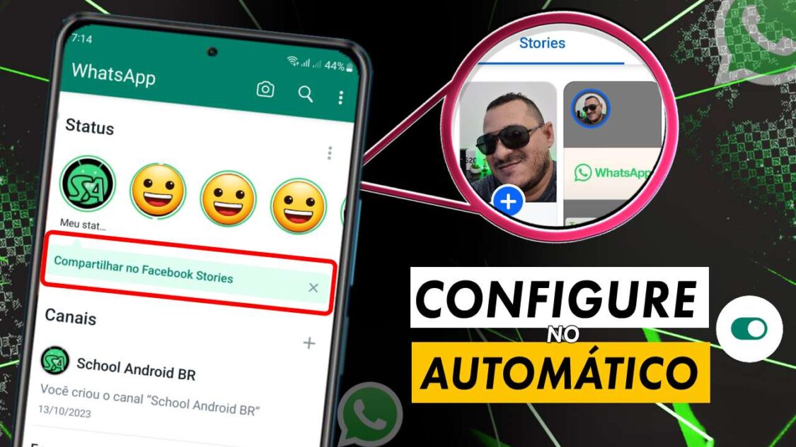 Como compartilhar status do WhatsApp no Facebook stories