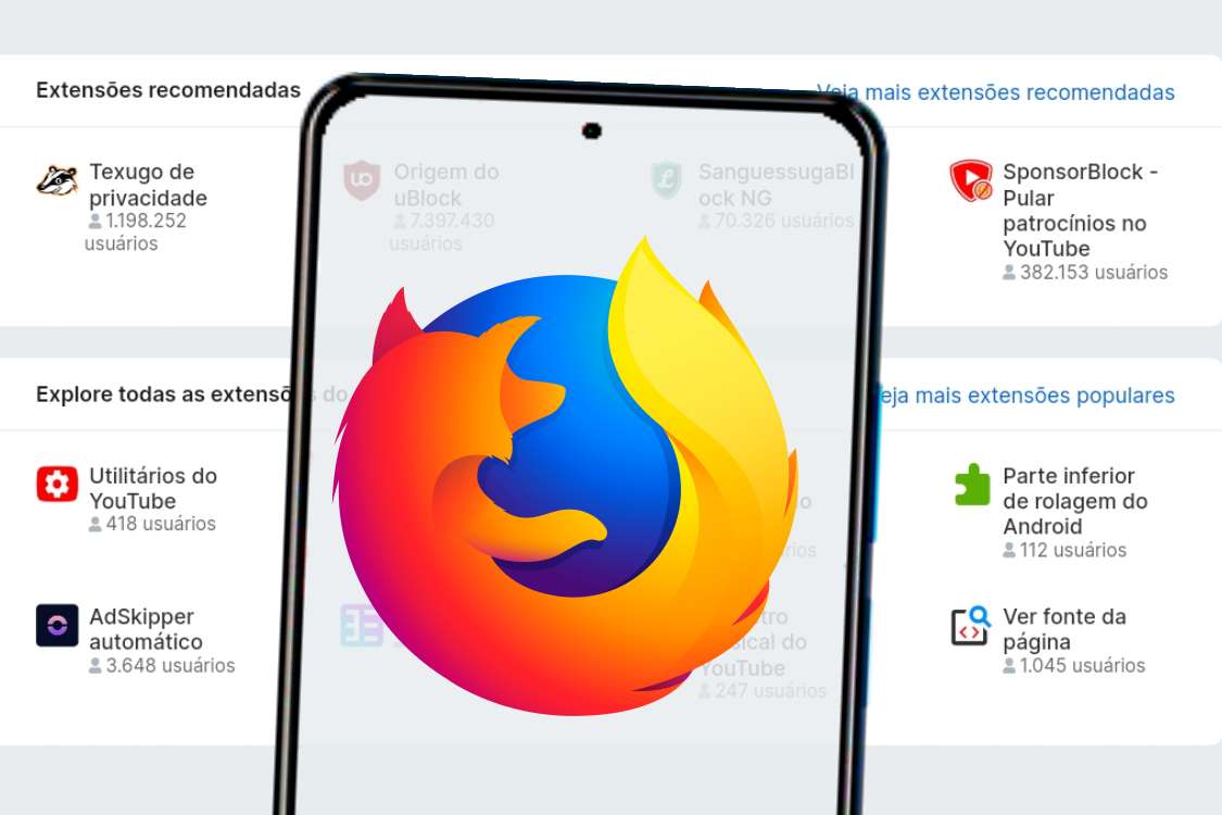 Firefox para Android nova atualização com extensões