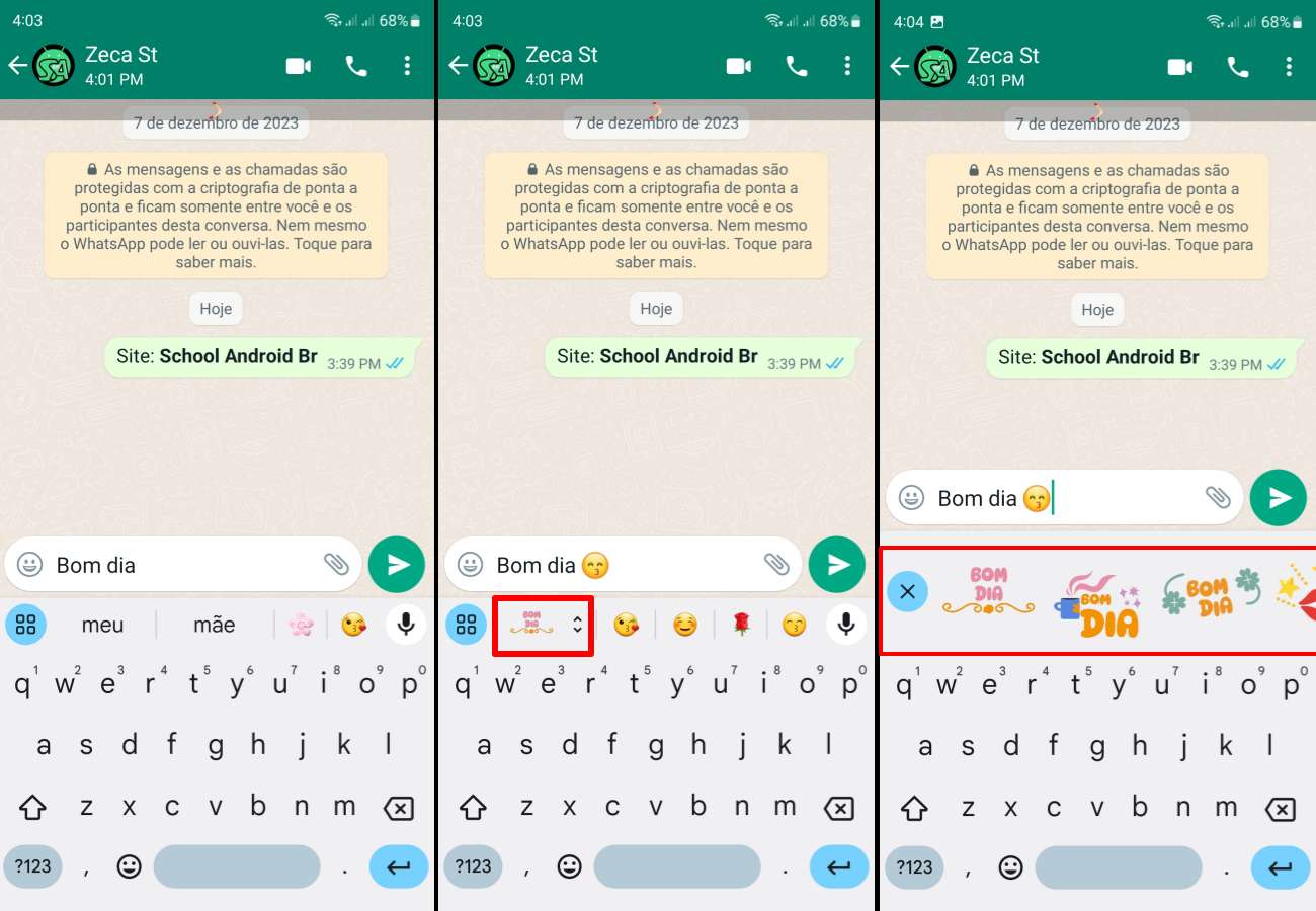 Como usar Gboard para criar adesivos de texto