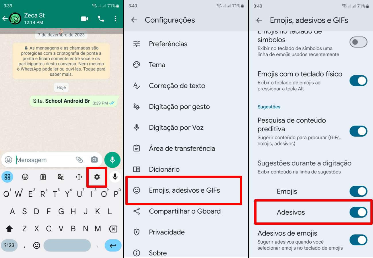 Como usar Gboard para criar adesivos de texto