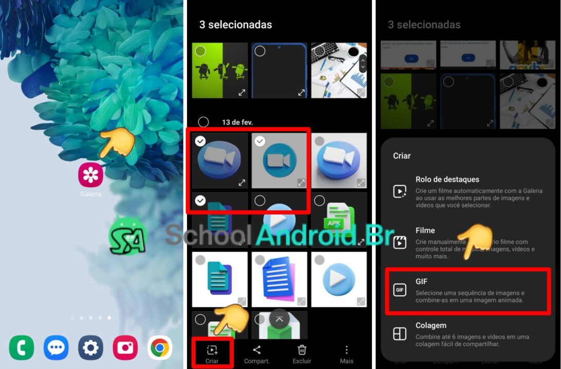 Como criar GIFs diretamente na Galeria da Samsung: Guia - School Android Br galeria da samsung criar gif