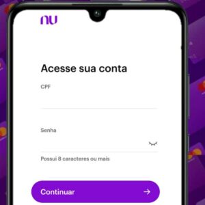 como mudar a senha de acesso do app nubank