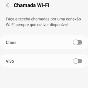 Como ativar chamadas via Wi-Fi