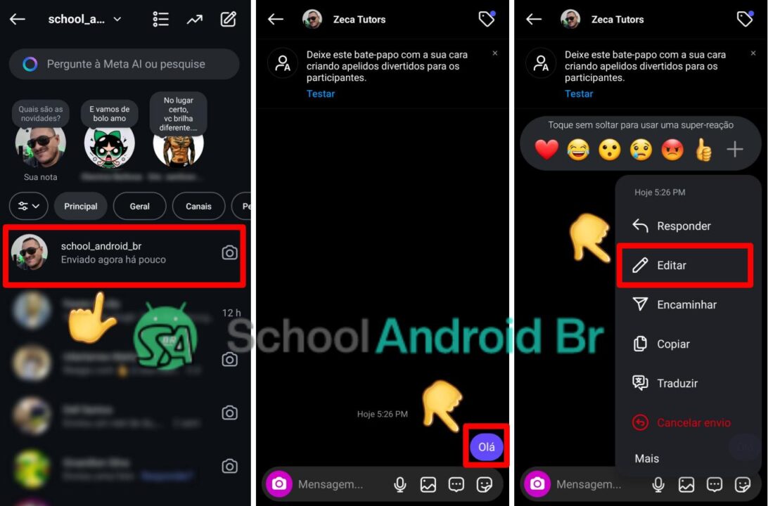 Como editar mensagens no Instagram DM: Guia - School Android Br editar mensagem no Instagram