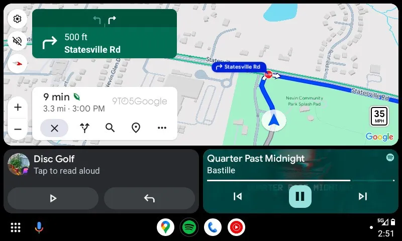 Android Auto edifícios 3D no Google Maps