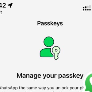 Chave de acesso WhatsApp beta iOS novo recurso