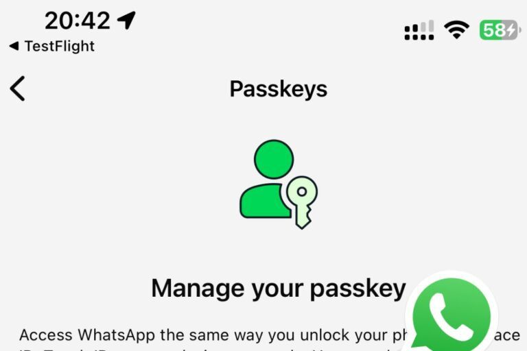 Chave de acesso WhatsApp beta iOS novo recurso