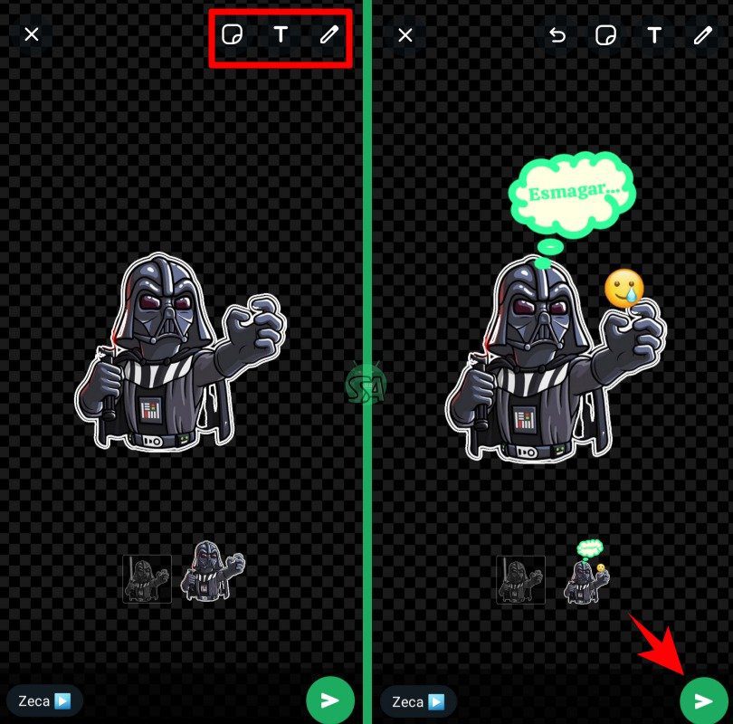 Criar e editar figurinhas no proprio WhatsApp