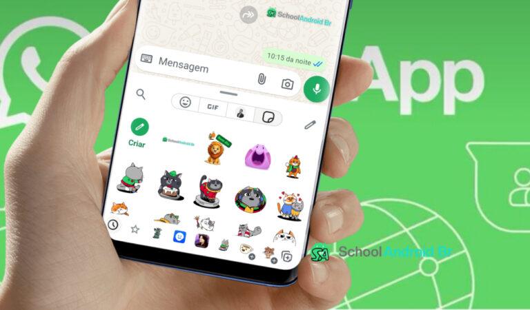 Como criar e editar figurinhas no próprio WhatsApp passo a passo - School Android Br Figurinhas no WhatsApp como criar com fotos sem instalar programa