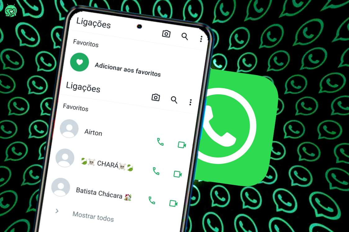 WhatsApp seção de favoritos nas chamadas do Android