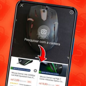 como pesquisar produtos com a câmera do celular na shopee