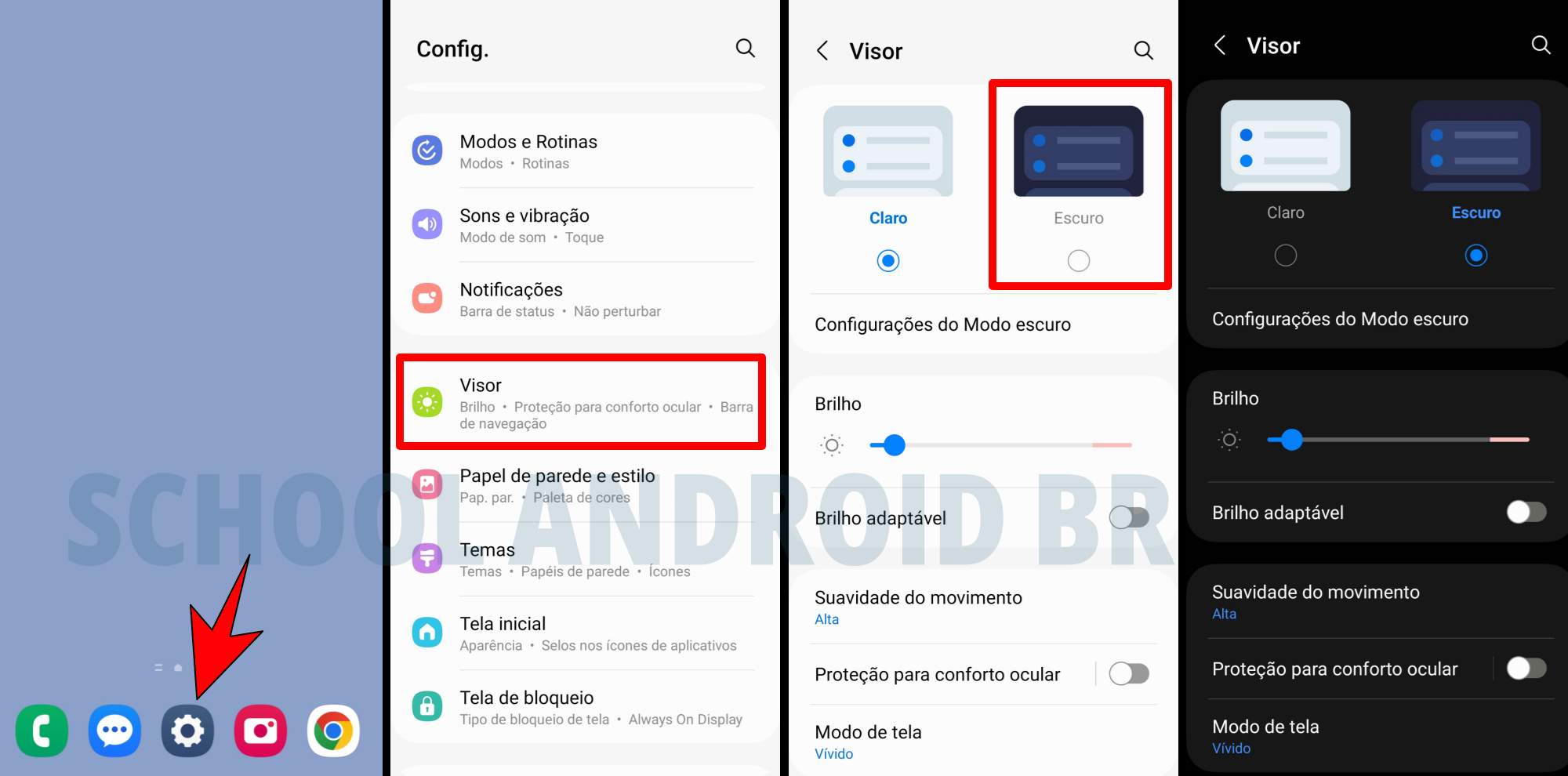 Como alterar a cor dos balões de texto no Google Mensagens - School Android Br