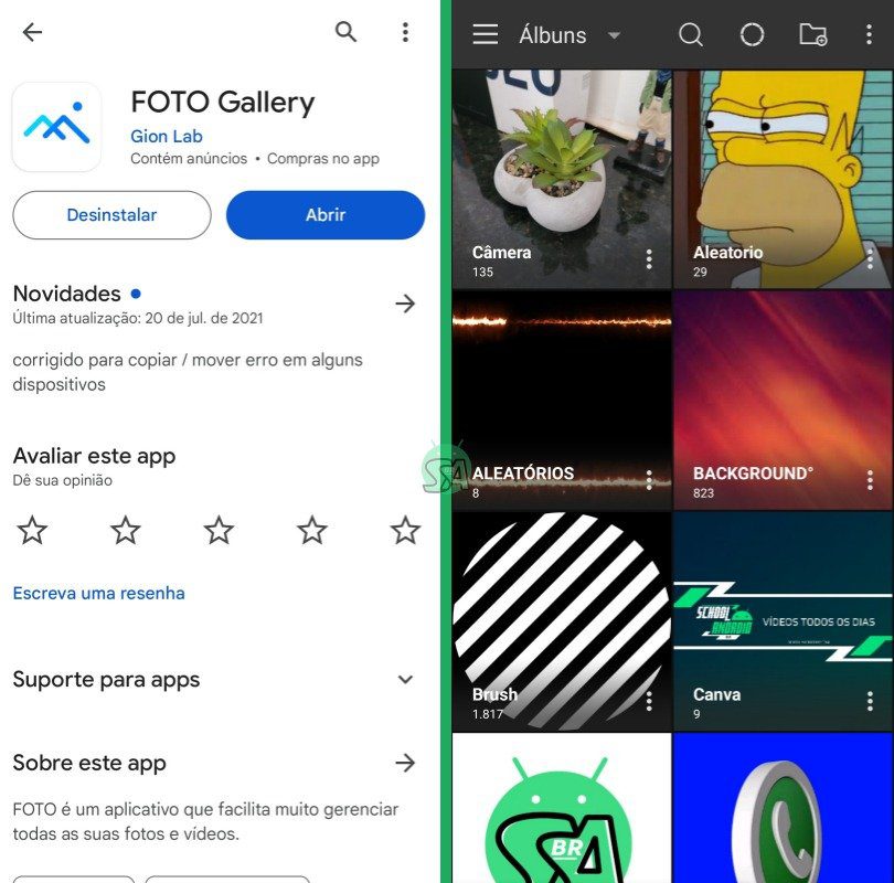 Como transformar imagens em PDF com a galeria do celular - school android br