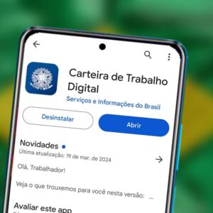 Carteira de trabalho digital não abre no celular