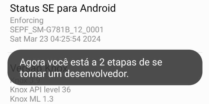 Ativando modo desenvolvedor no Android