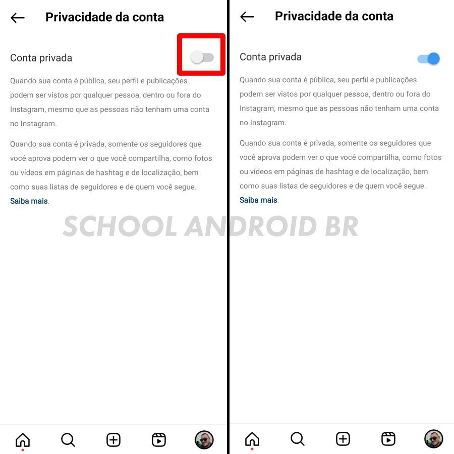 como deixar o Instagram privado