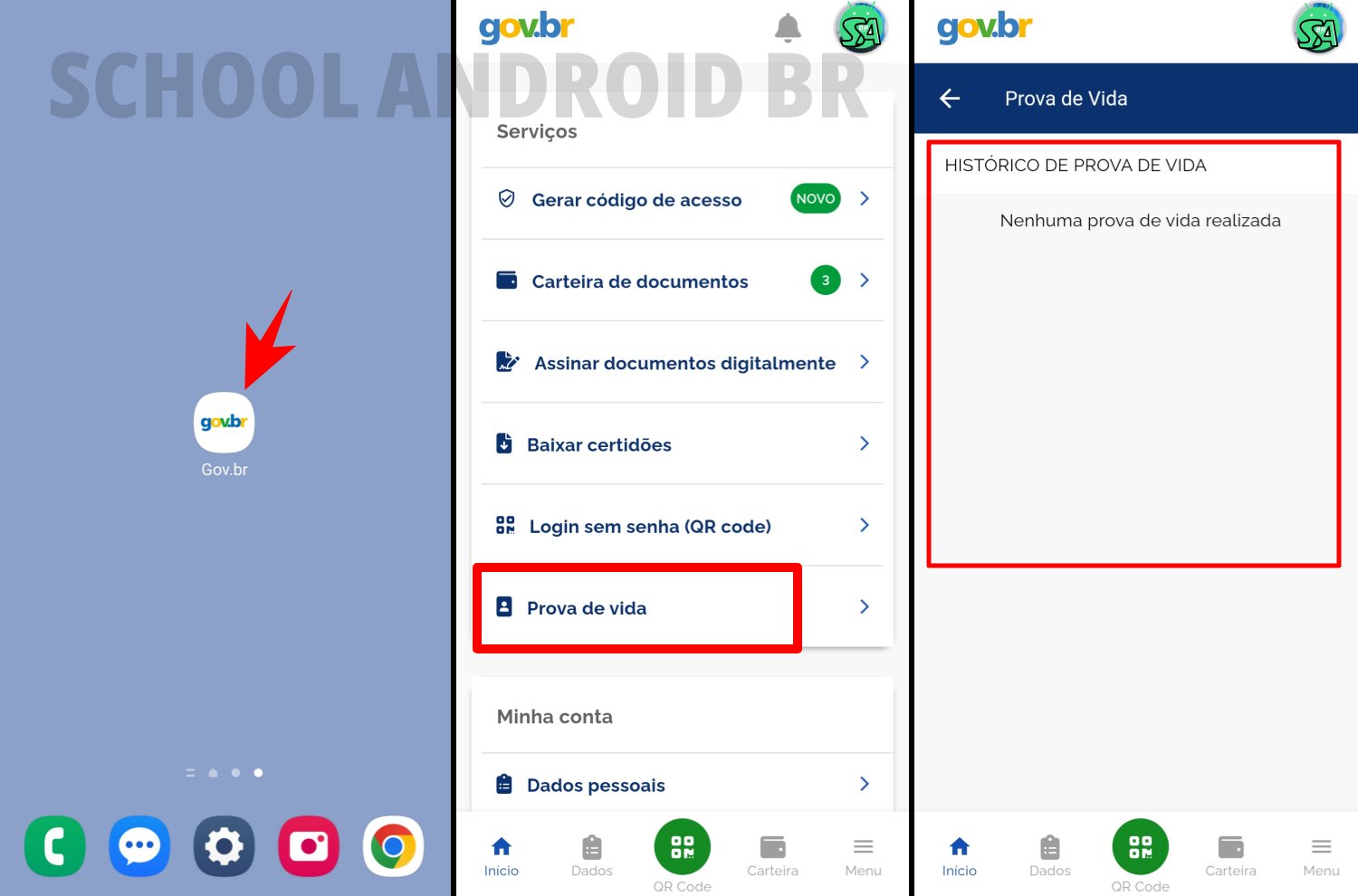 Como faço para fazer a Prova de vida pelo celular?