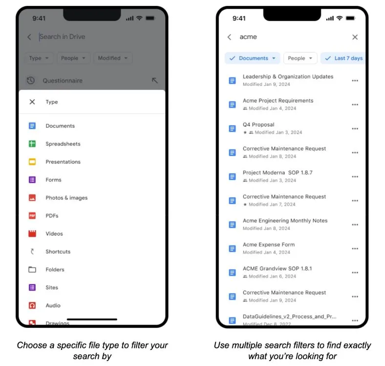 Google Drive atualiza recurso de pesquisa para usuários Android
