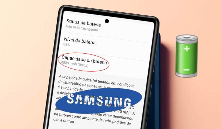 Como saber capacidade (mAh) da bateria em celulares Samsung