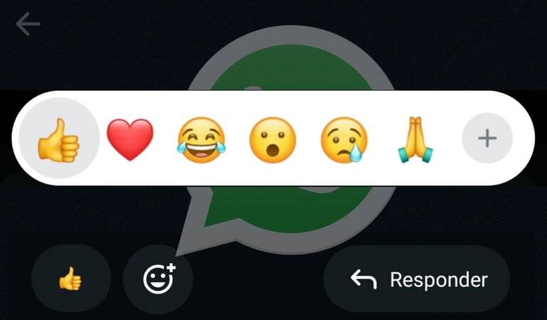 WhatsApp novas reações de mídia e atalhos em Imagens, GIFs e Vídeos