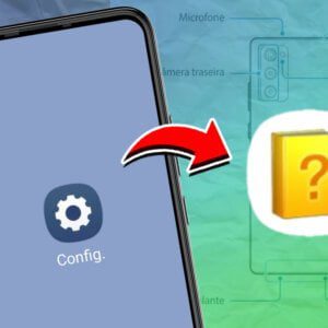 Manual do celular Samsung nas Configurações
