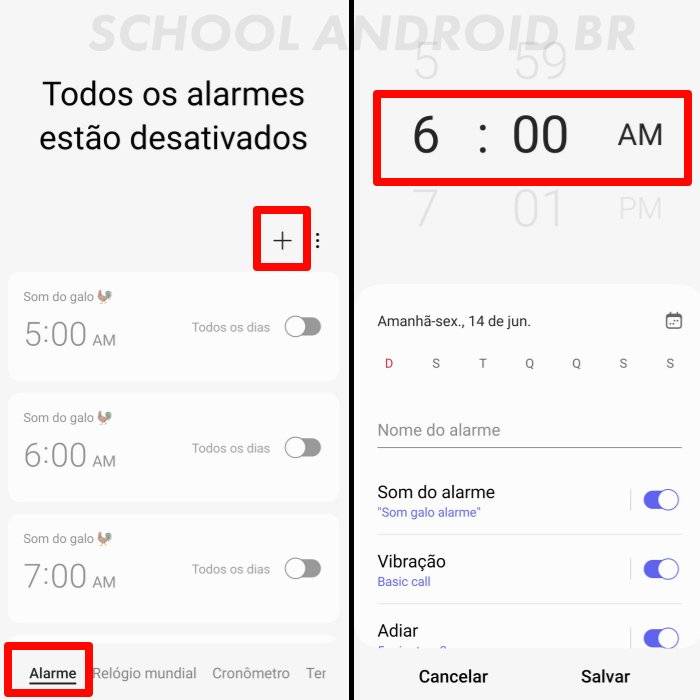 configurar despertador celular Android