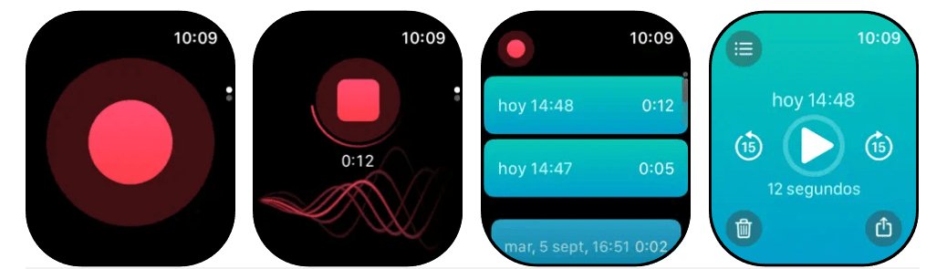 aplicativo Just Press Record Apple Watch