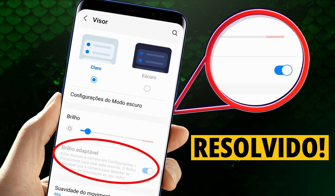 Botão de brilho adaptável não funciona? Veja como resolver!