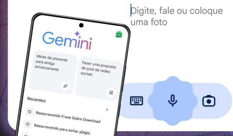 IA Gemini no Android novo painel flutuante