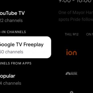 Google TV lança FreePlay