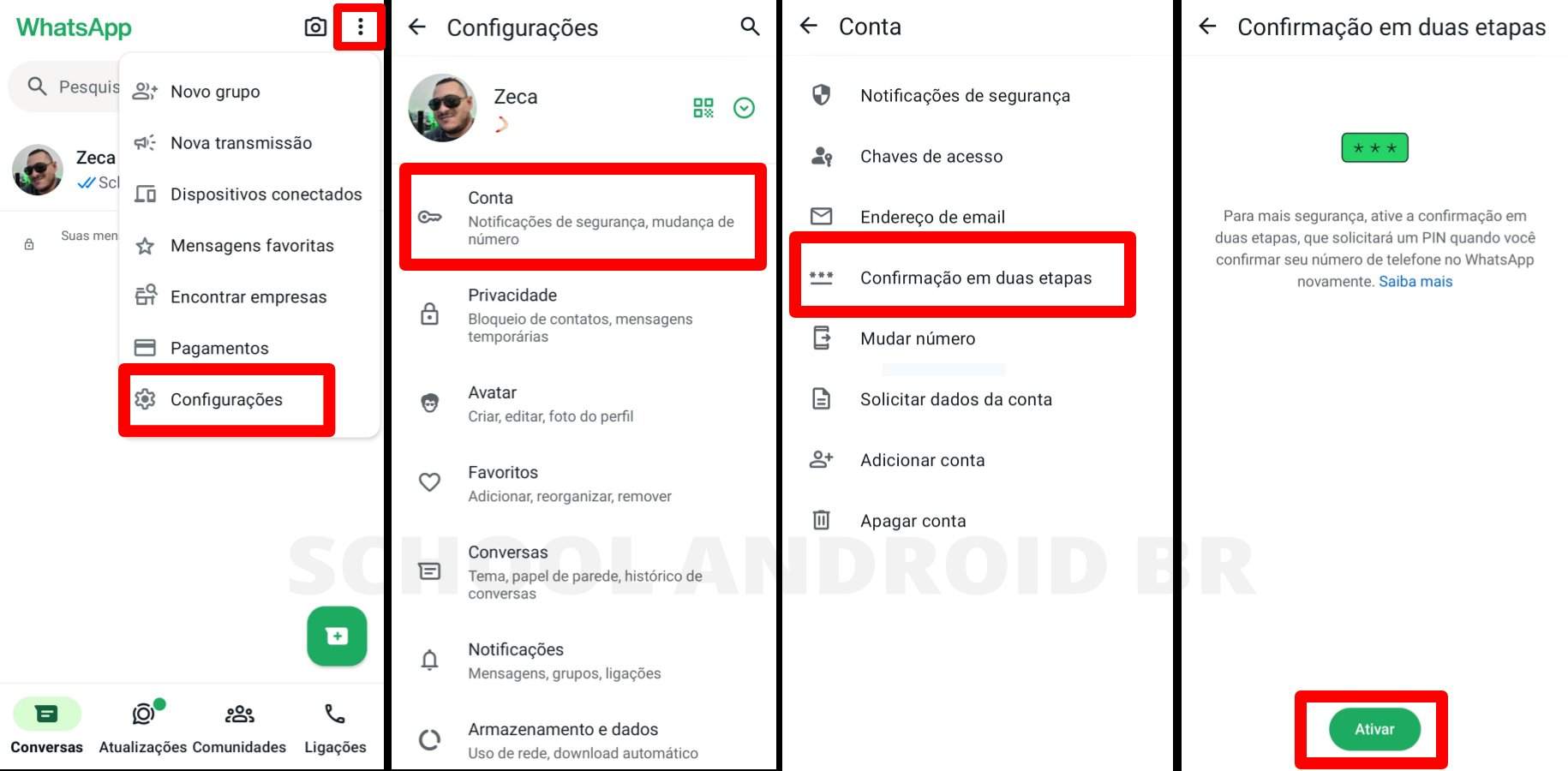 confirmação duas etapas WhatsApp