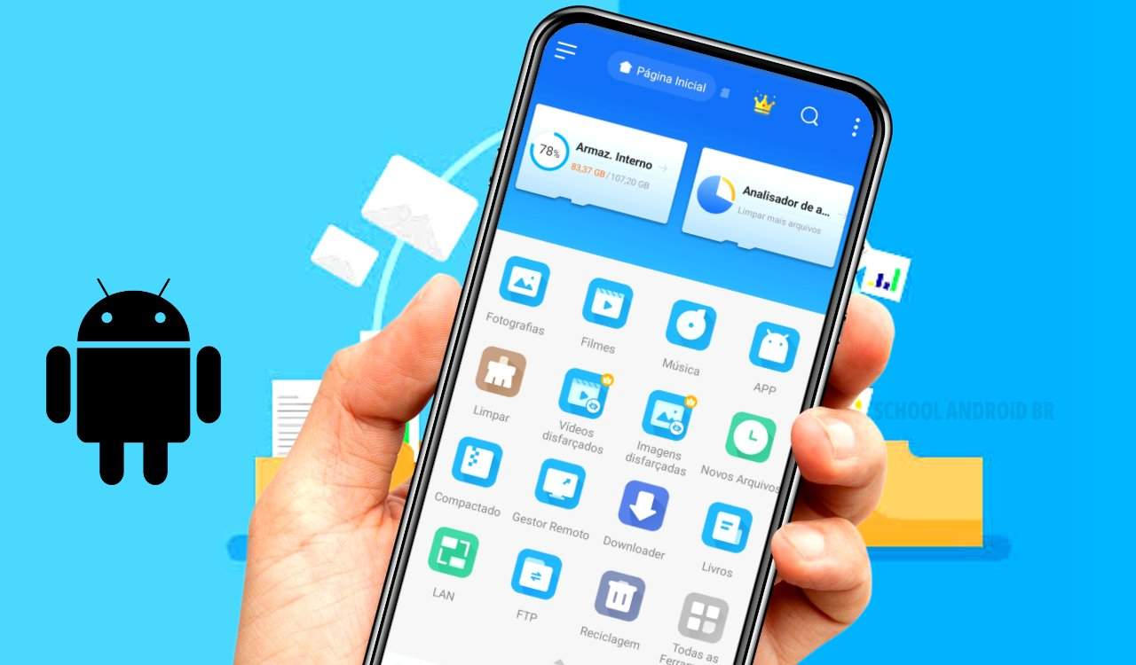 gerenciador de arquivos para Android