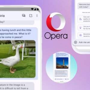 opera para Android entende o contexto de imagens com ia