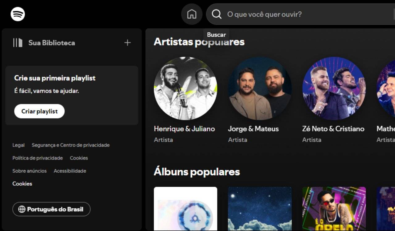 como encontrar música locais e artistas no Spotify