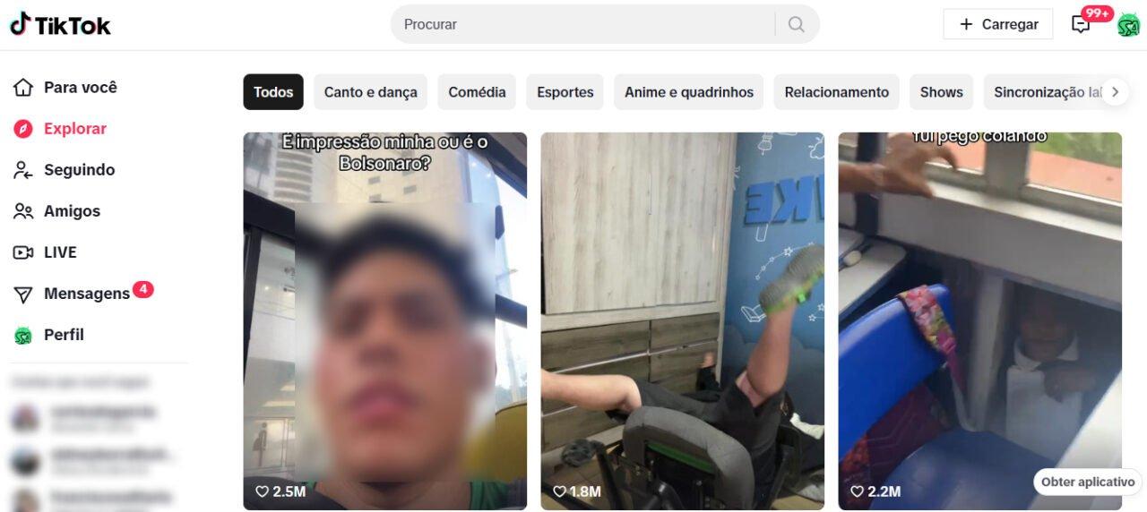 Captura de tela tiktok anúncios de ia no feed