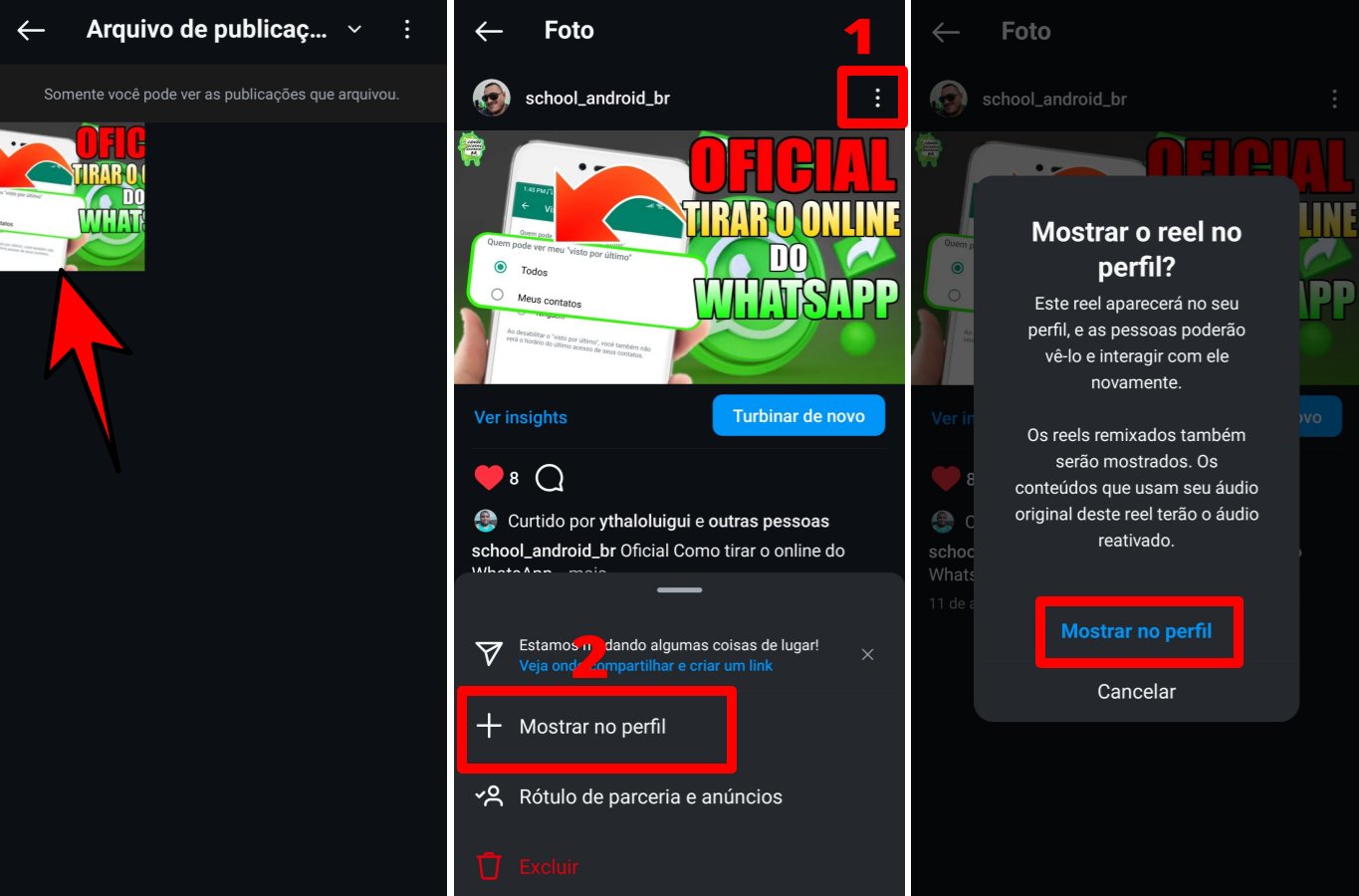 Como visualizar e restaurar postagens do Instagram