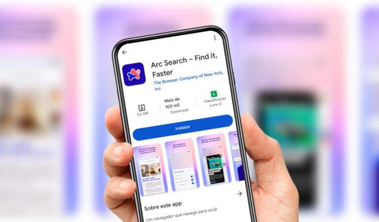 Navegador Arc Search no Android