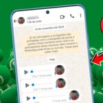 áudio não está saindo no Whatsapp