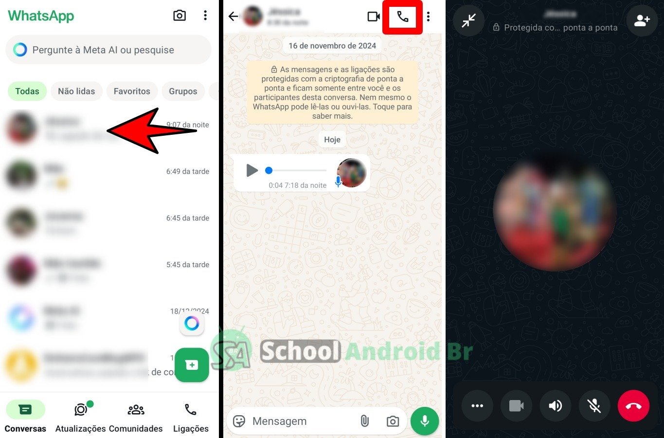 Áudio não está saindo no WhatsApp