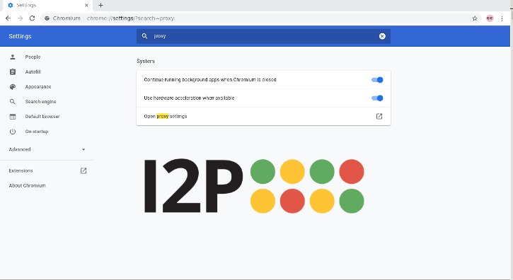 navegador ip2 configuração